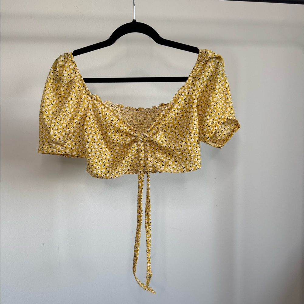 RESA Smocked Crop Top, size XS.